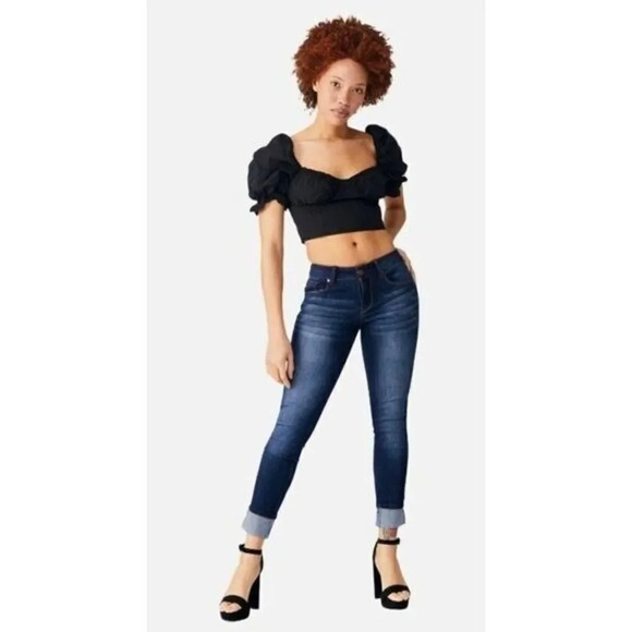 1822 Denim Vintage Berlin Ankle Dark Lennox Wash Skinny Jeans 26 - Picture 1 of 5
